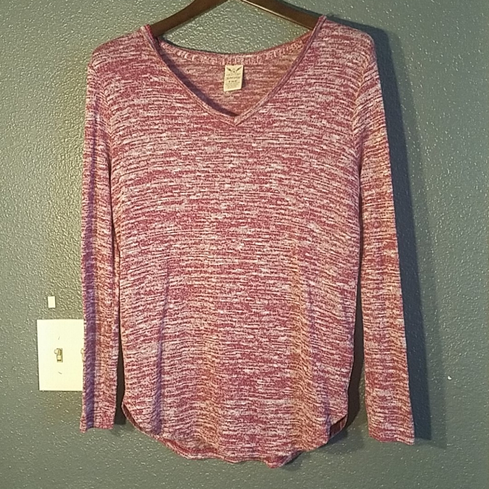 Faded Glory Pink Long Sleeve Shirt- Small